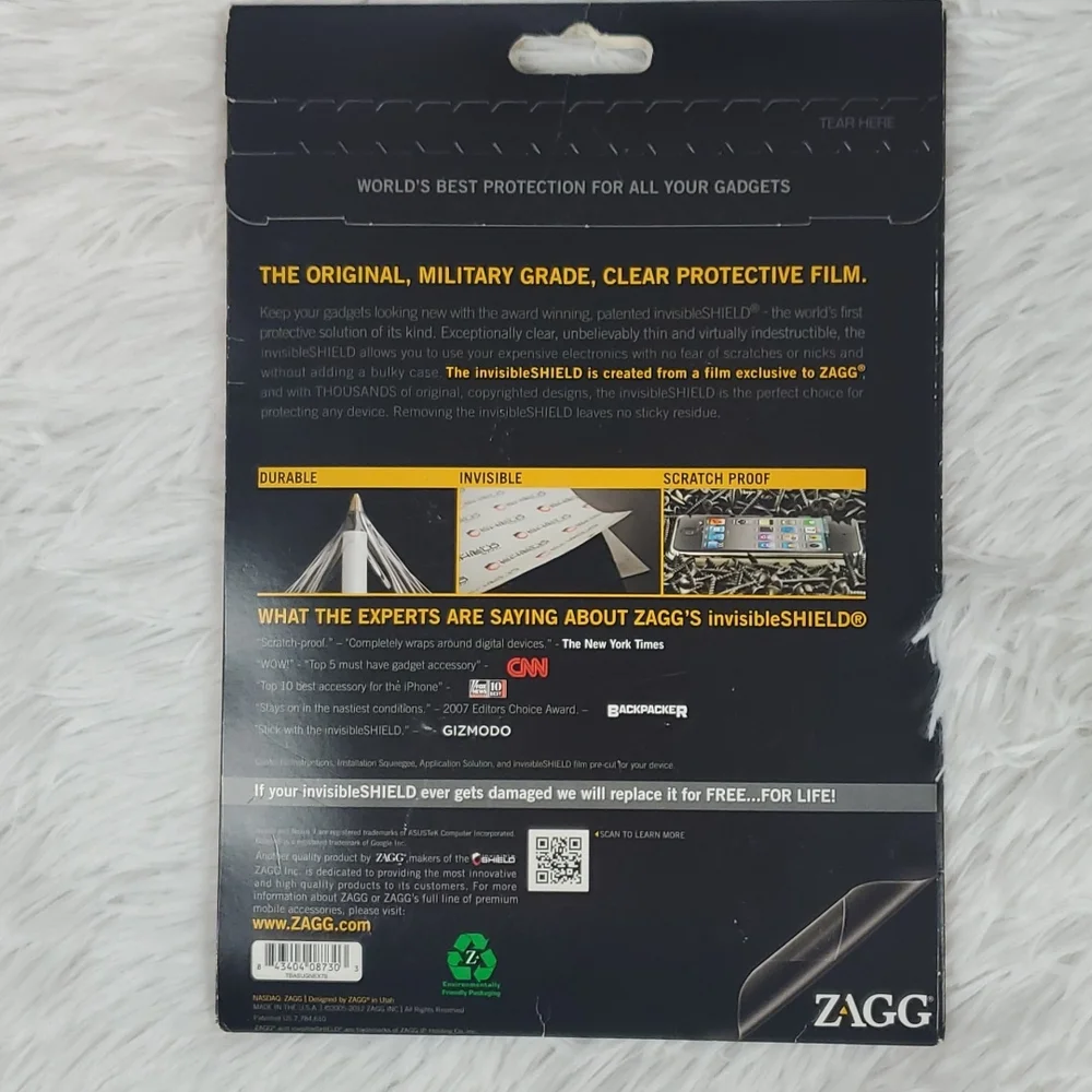 Invisible Shield for Asus Google Nexus 7